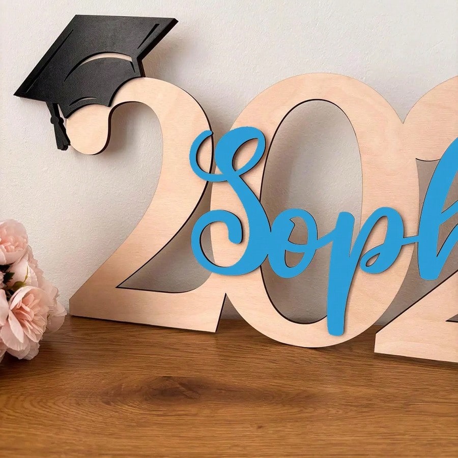 Personalized Graduation Name Sign with Year