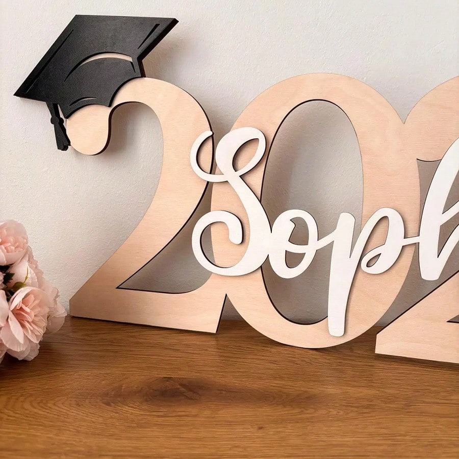 Personalized Graduation Name Sign with Year