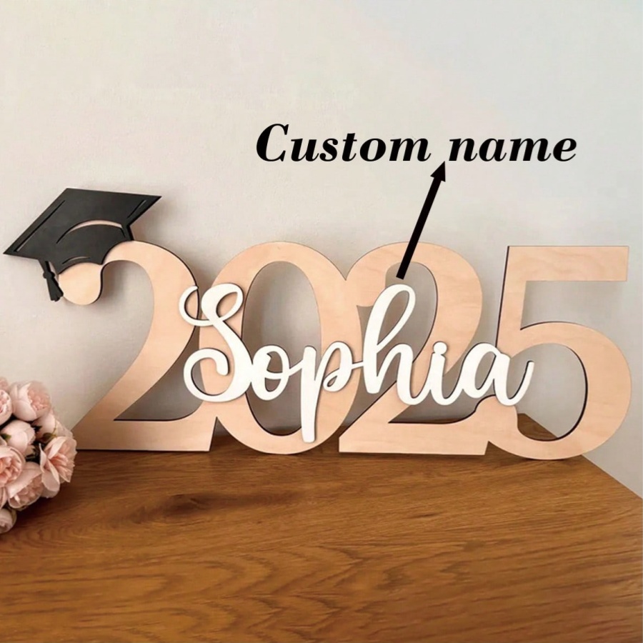 Personalized Graduation Name Sign with Year