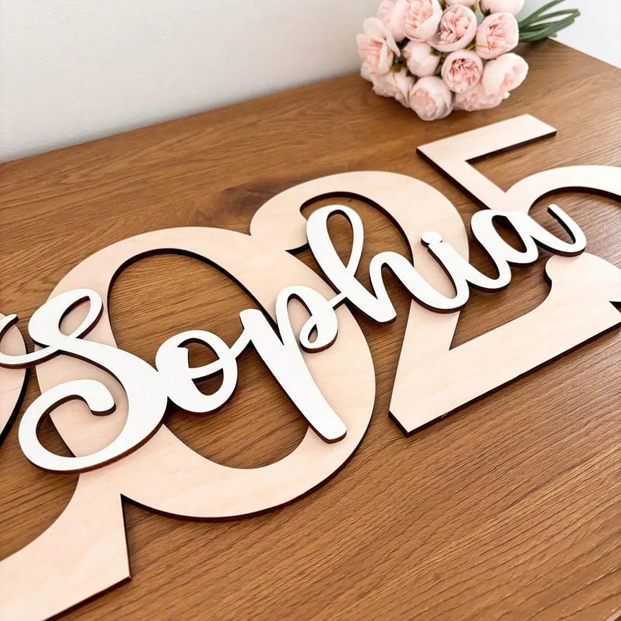 Personalized Graduation Name Sign with Year