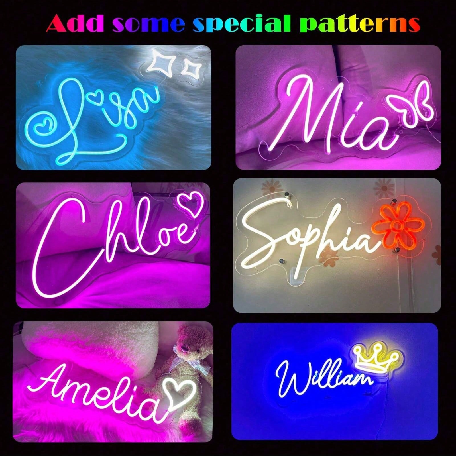 Personalized Neon Name Wall Decor