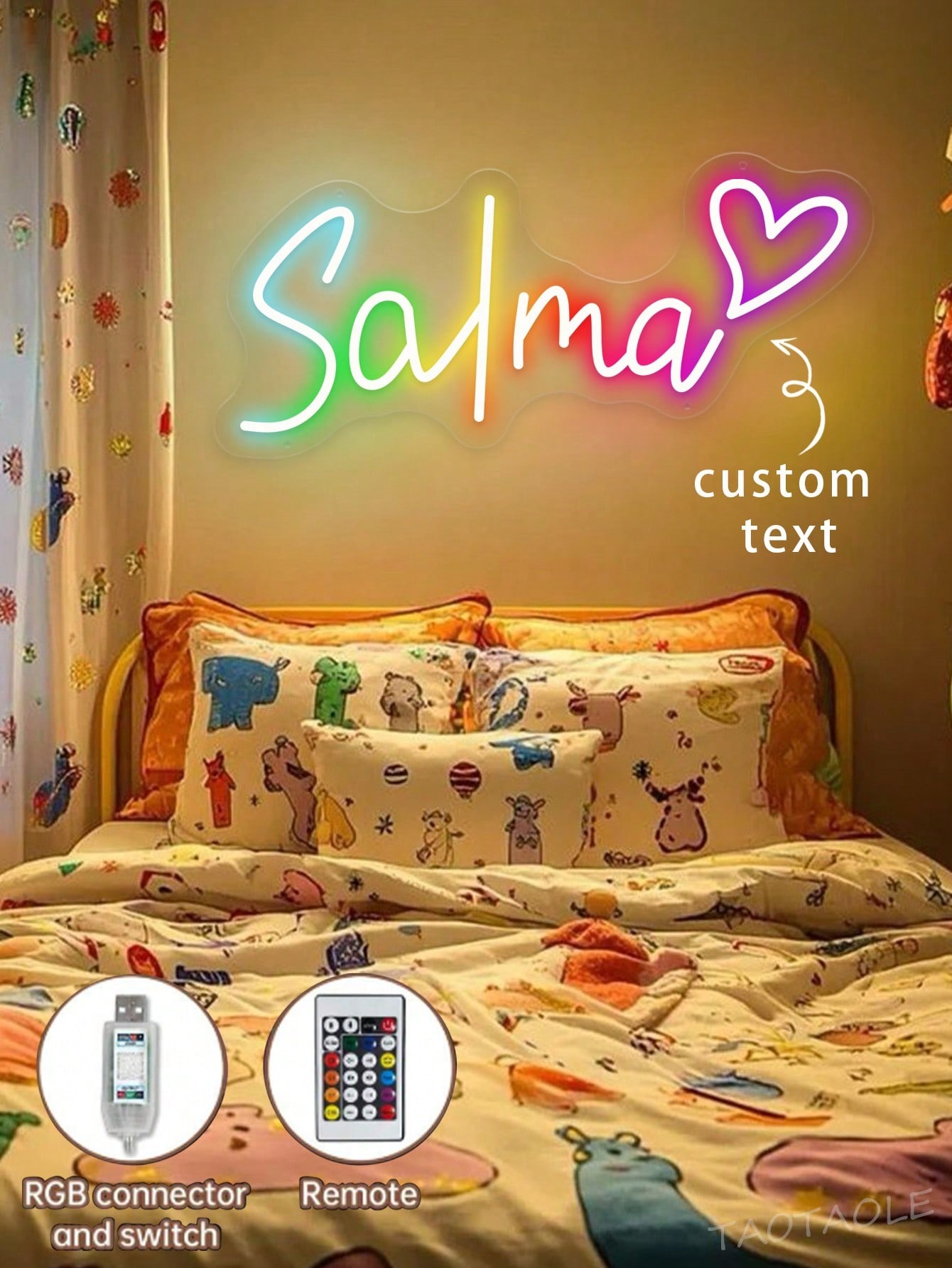 Personalized RGB Name Neon Sign