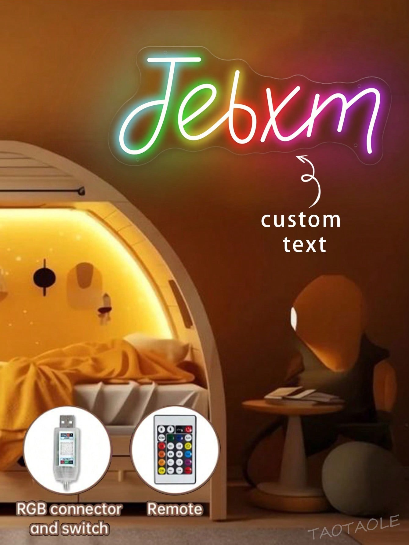 Personalized RGB Name Neon Sign