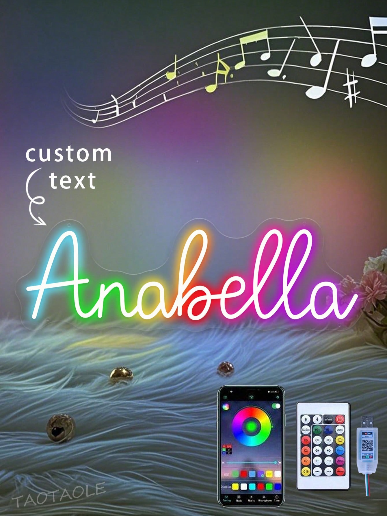 Personalized RGB Name Neon Sign