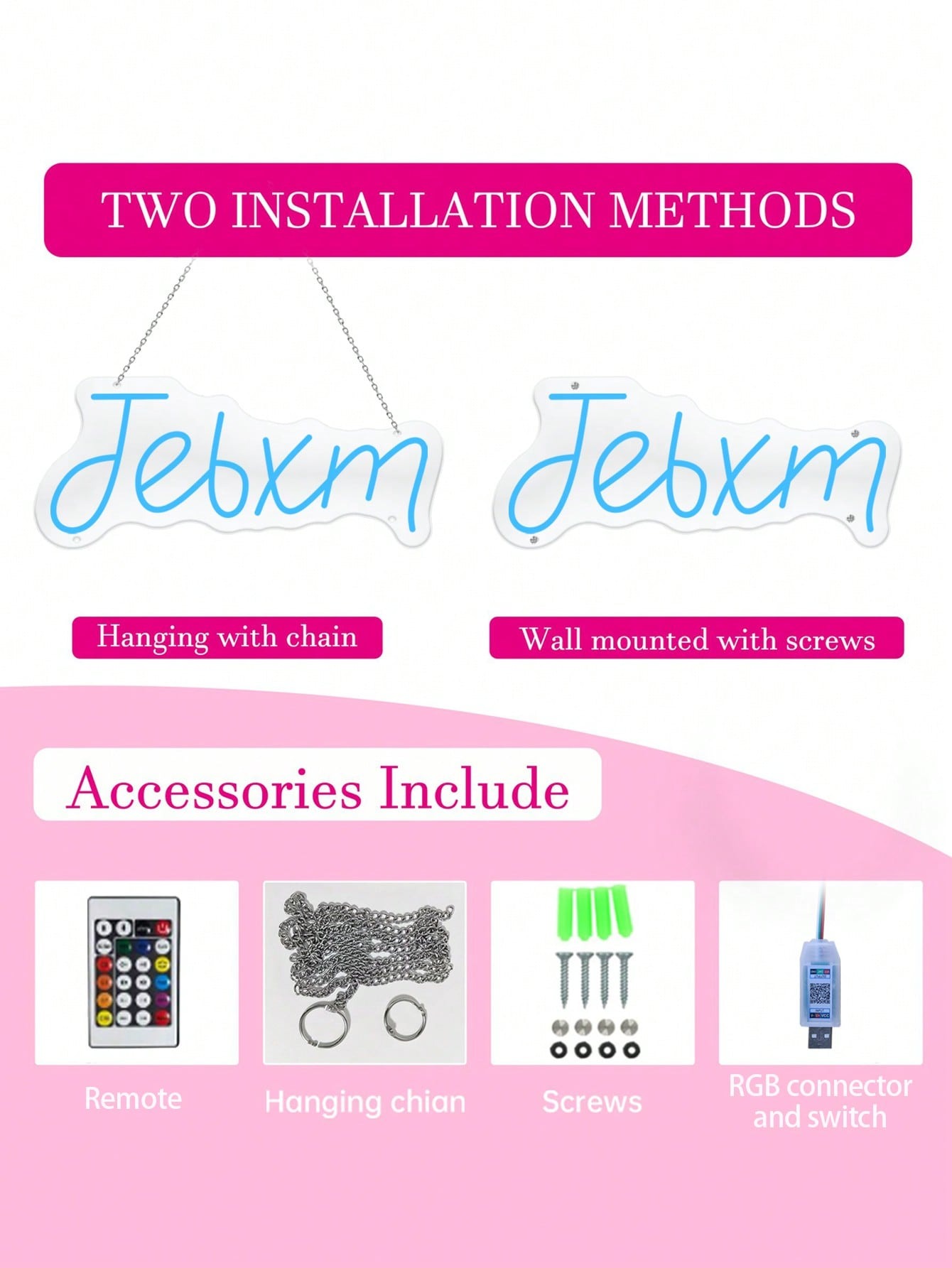 Personalized RGB Name Neon Sign