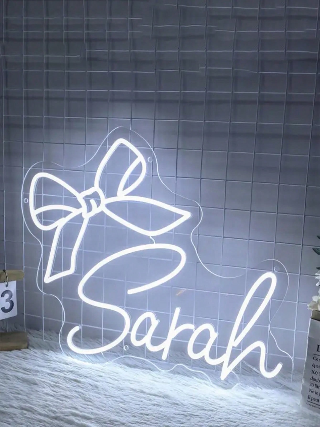 Custom Bow Neon Wall Sign - Gift For Friends