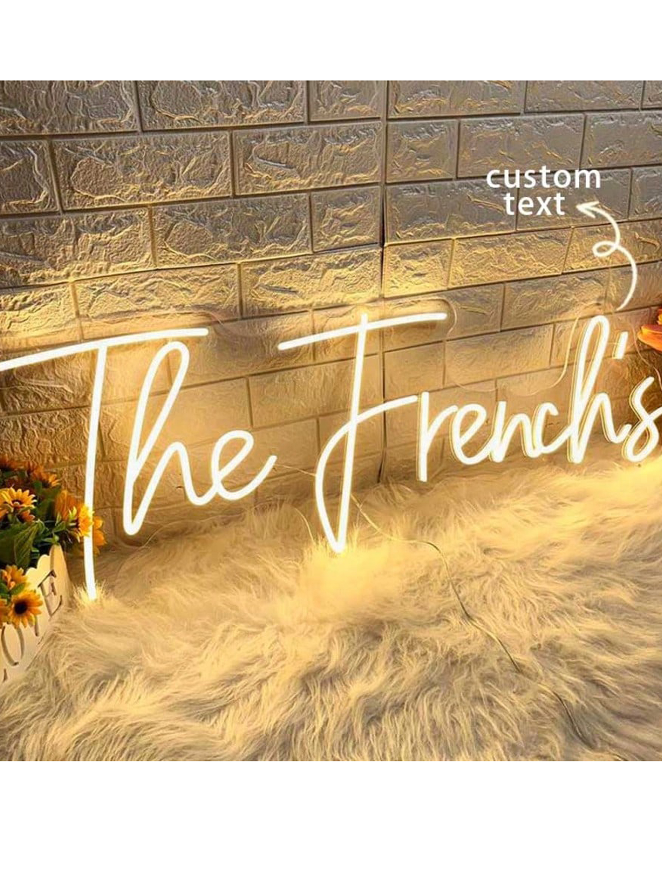 Custom Wedding Name Neon Sign