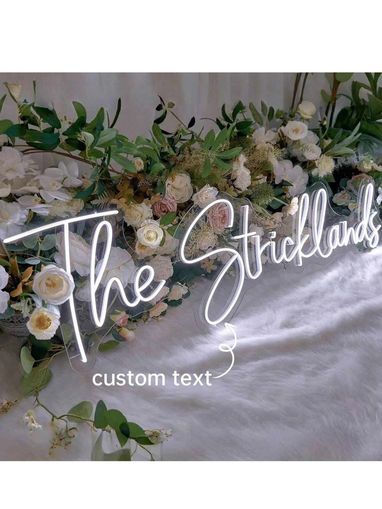 Custom Wedding Name Neon Sign