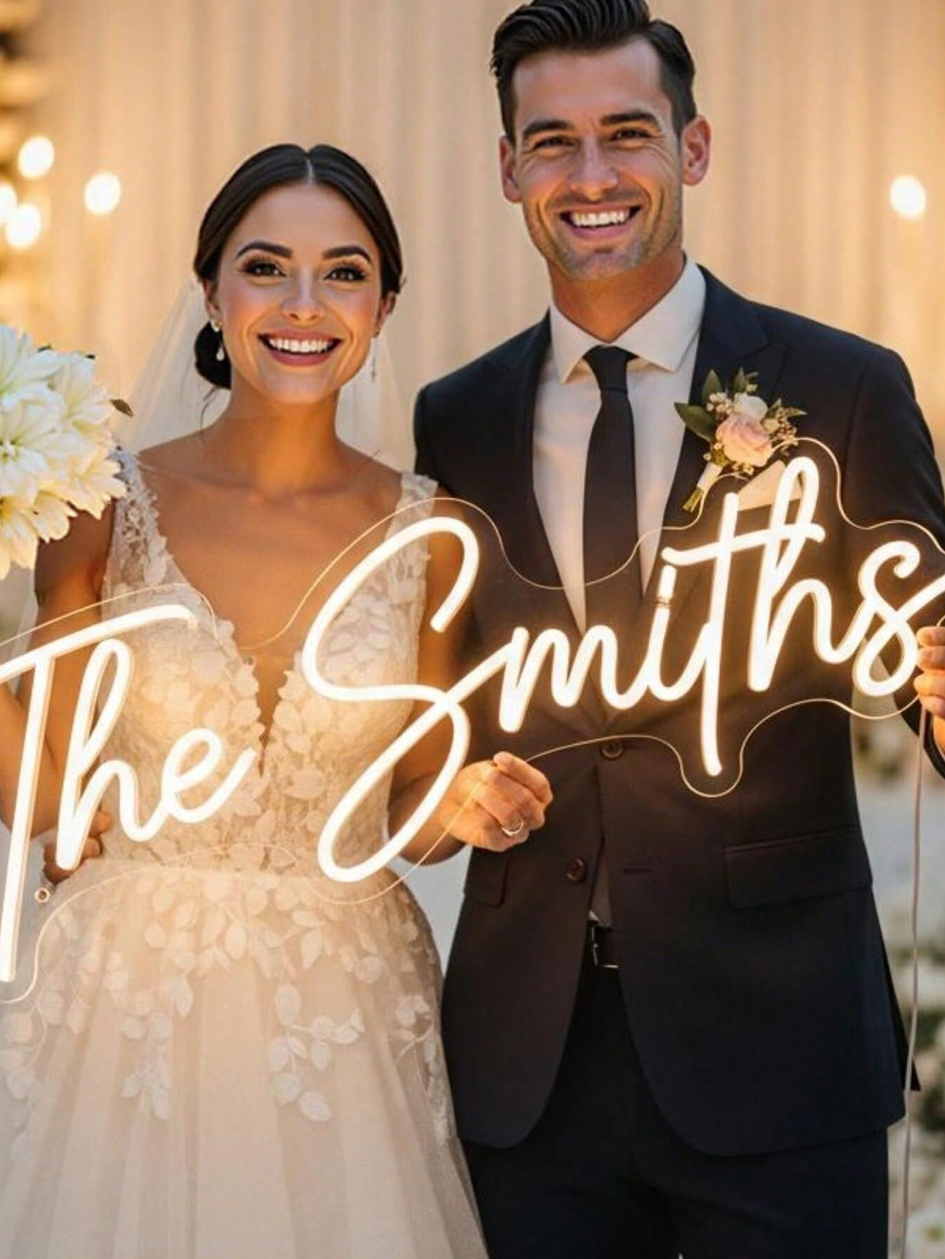 Custom Wedding Name Neon Sign