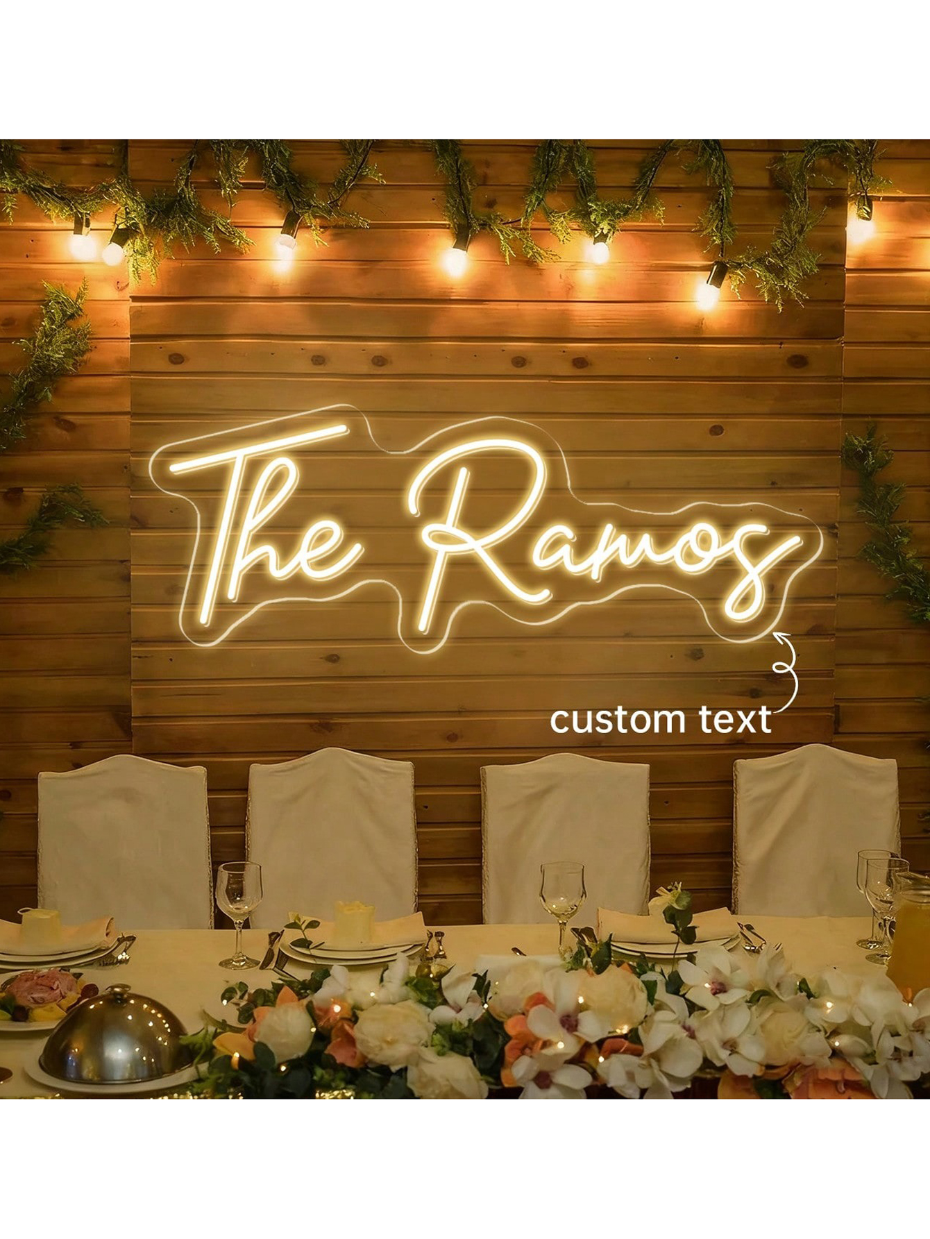 Custom Wedding Name Neon Sign