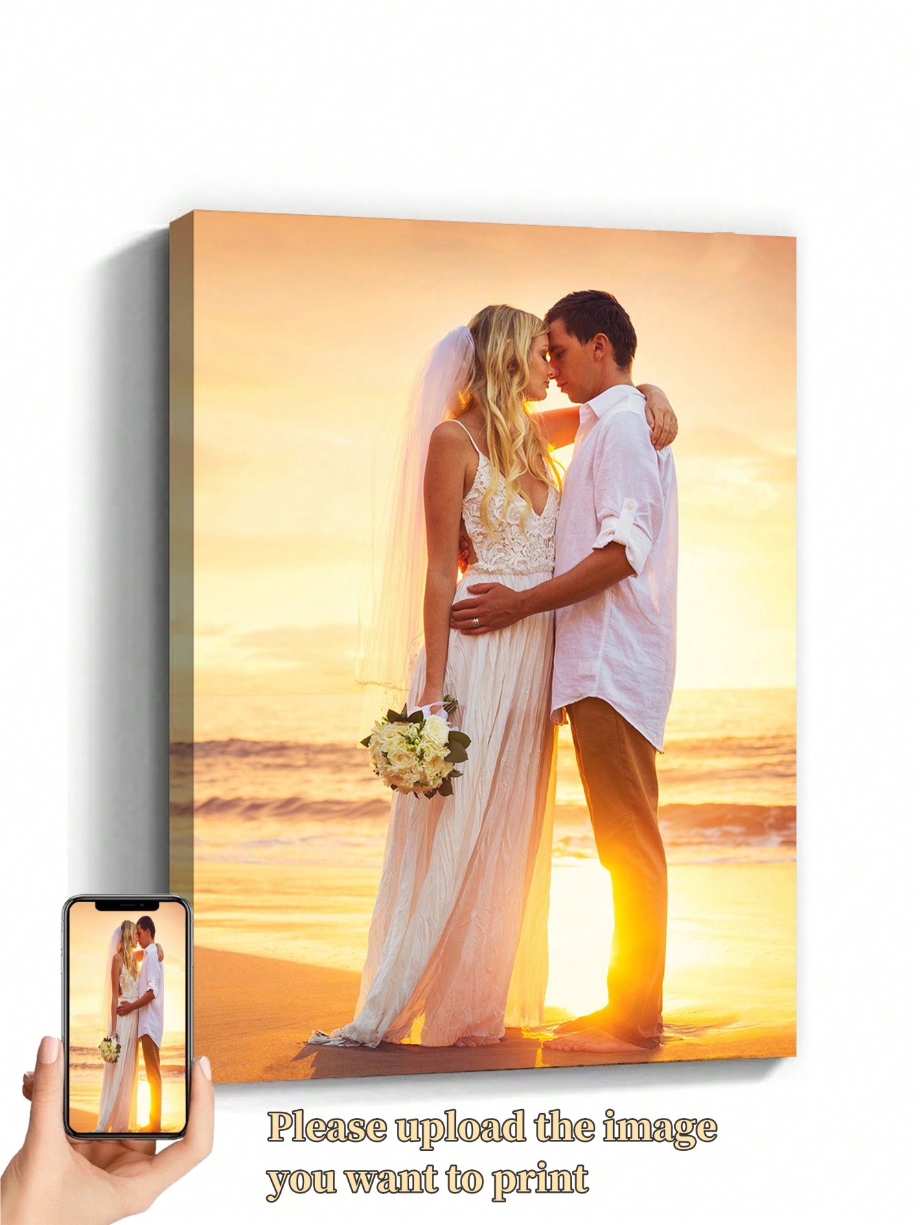 Wedding Custom Frame Canvas With Your Photos