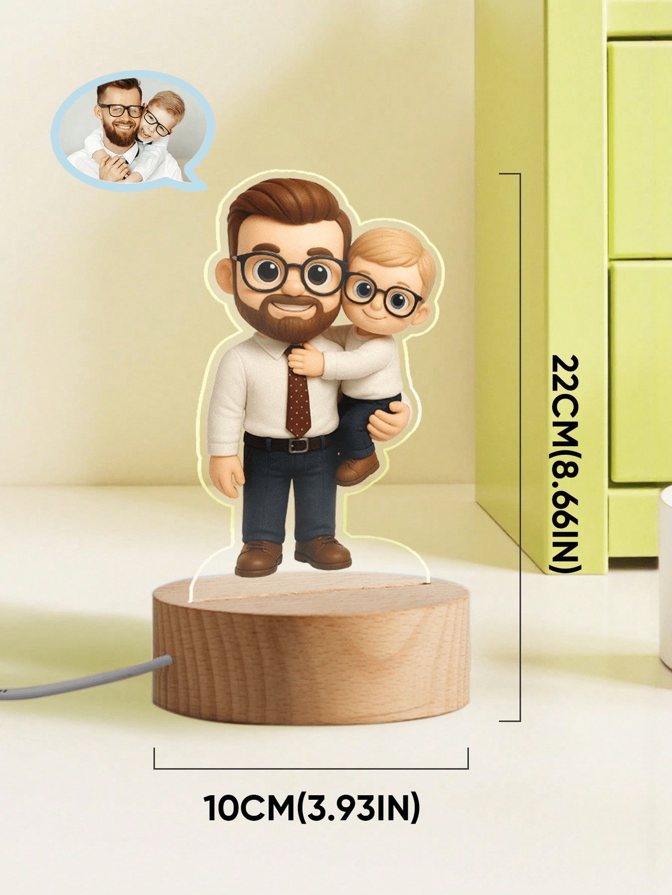 Custom Cartoon Photo Night Light