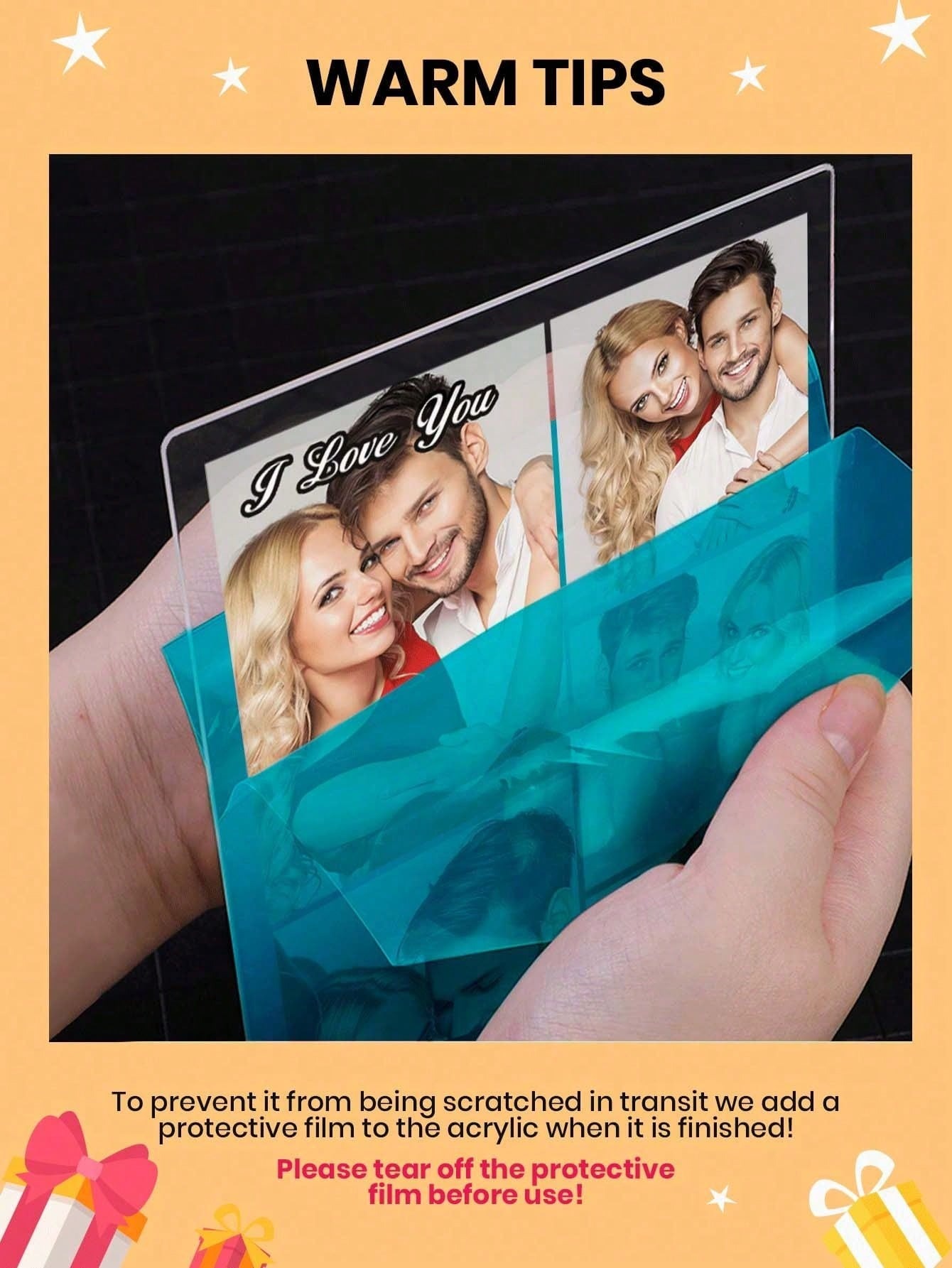 Custom Cartoon Photo Night Light