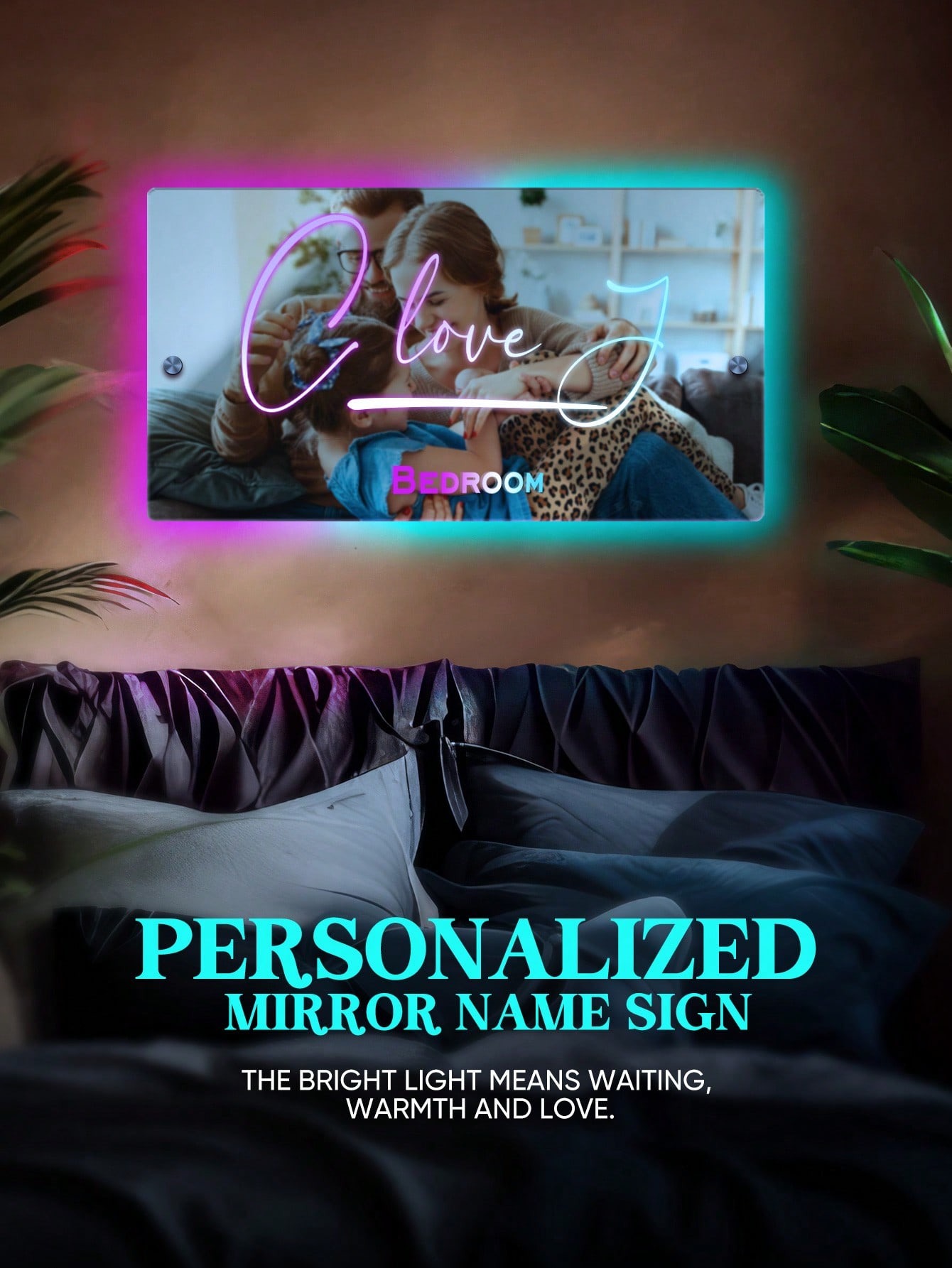 Personalized Mirror Name LED Neon Sign