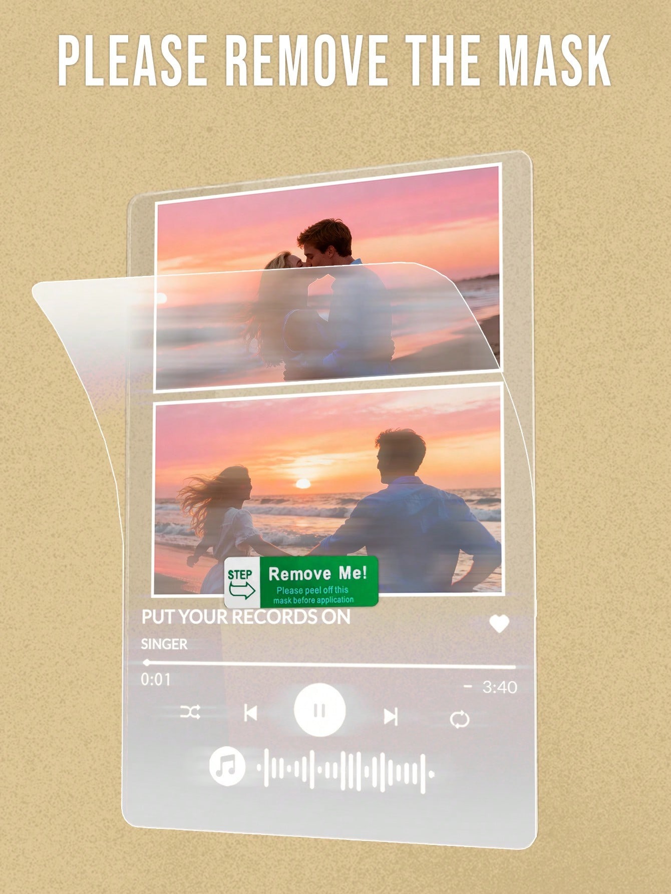 Personalized Music Photo Acrylic Light