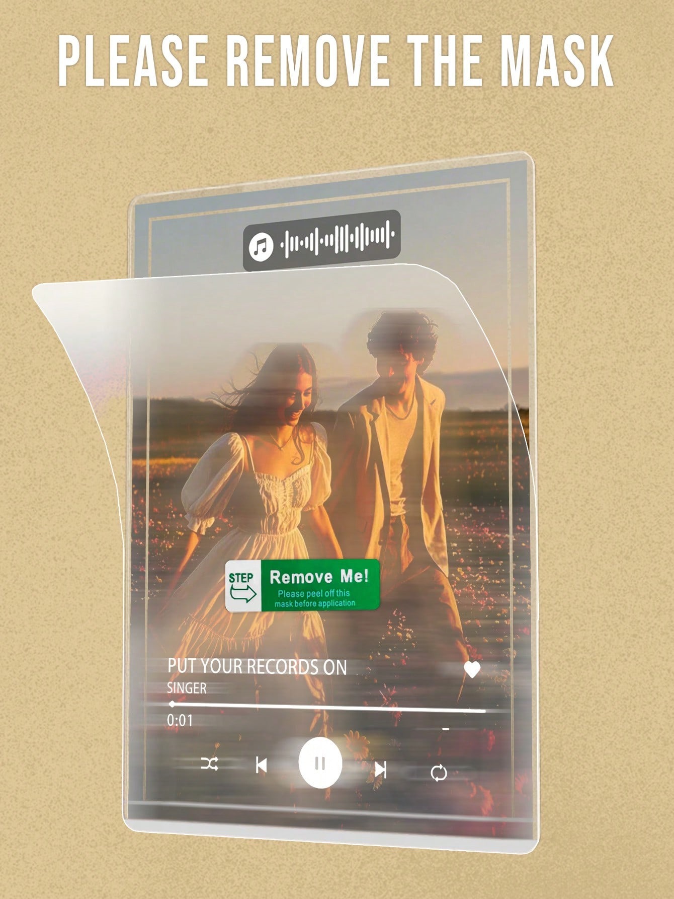 Personalized Music Cover Photo Acrylic Light