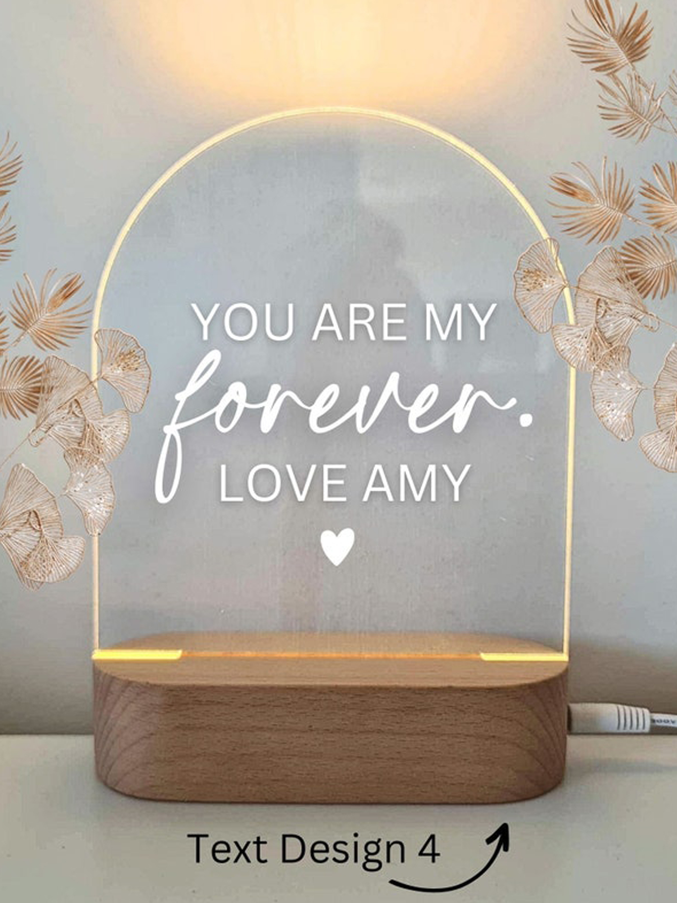 Personalized Couples Name Night Light