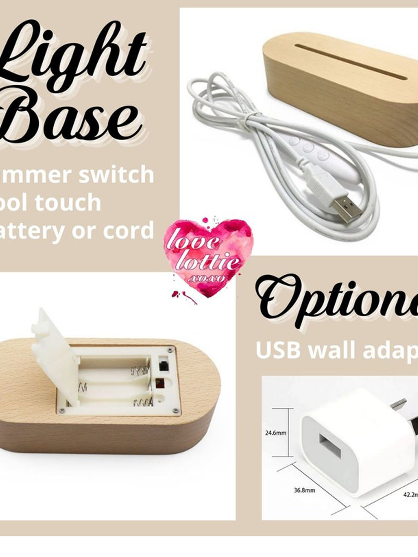 Personalized Couples Name Night Light