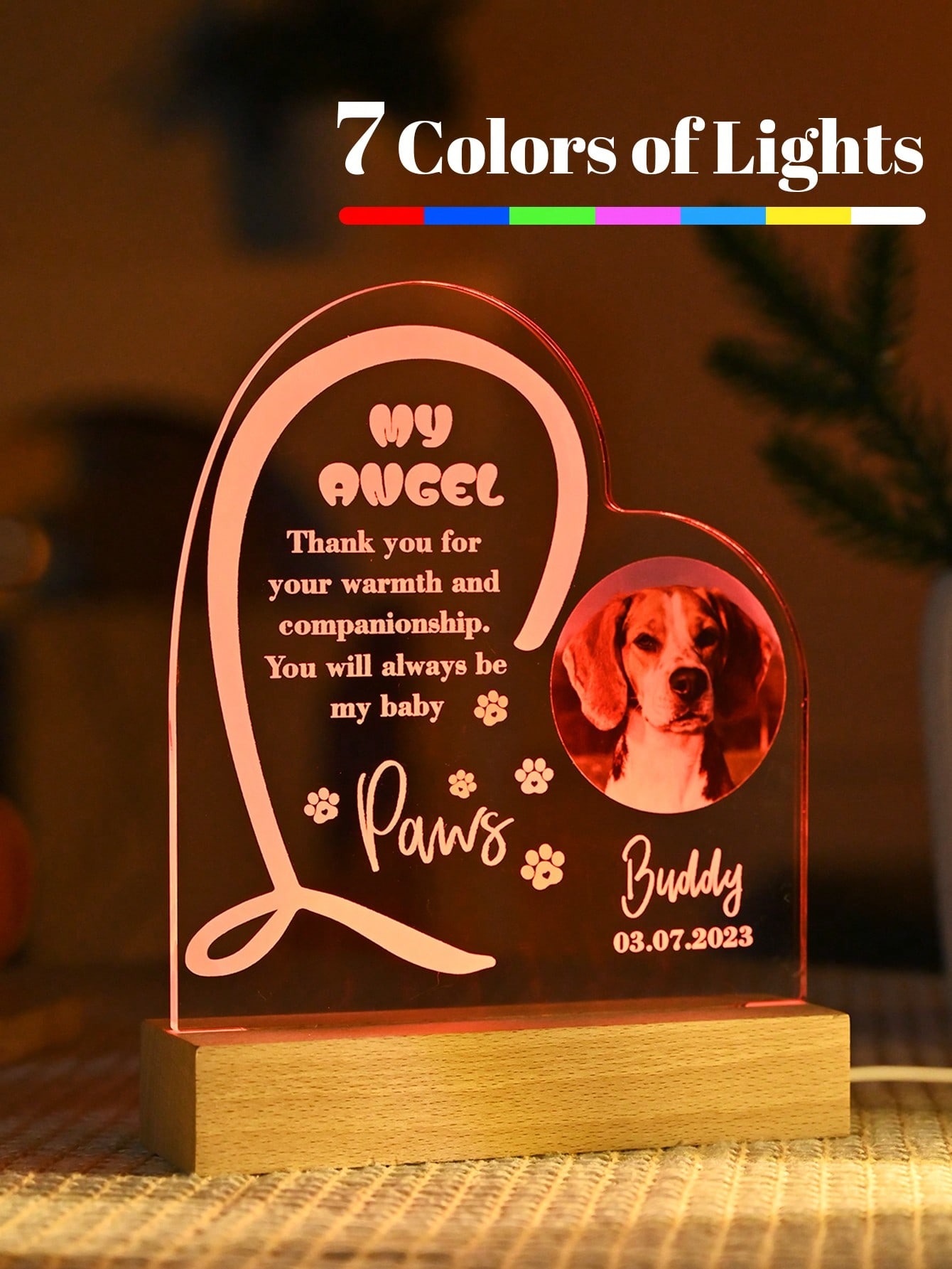 Personalized Music LED Night Light