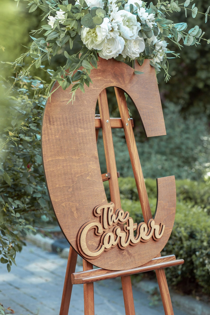 Custom Wooden Board To Sign At Wedding