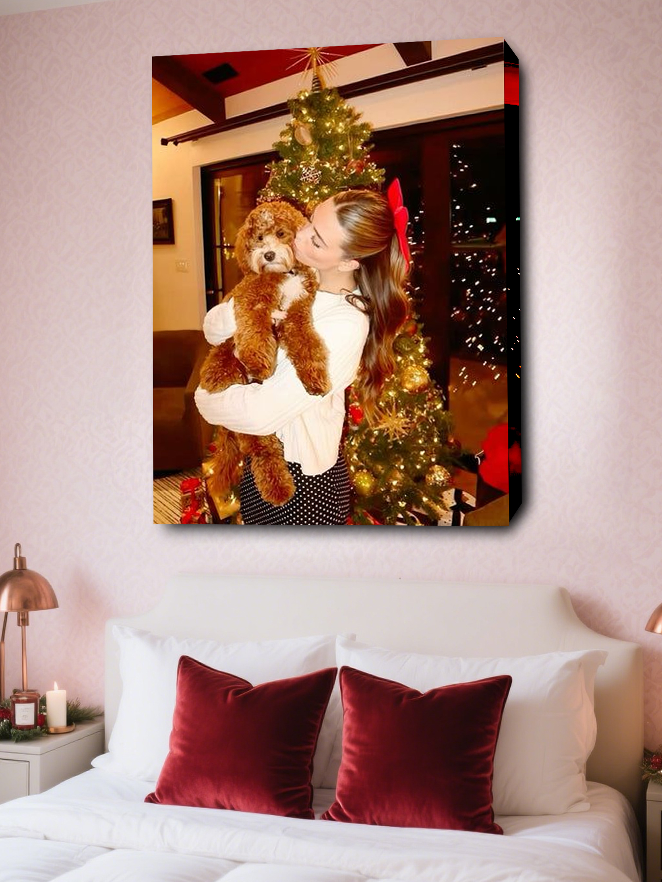 DIY Photo to Christmas Wall Canvas
