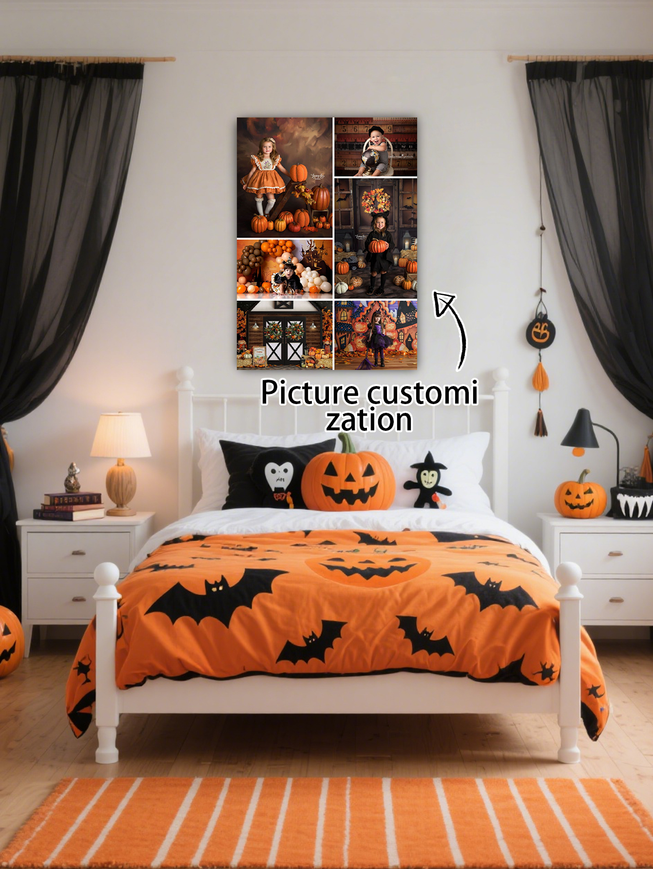 Halloween Custom Photo Wall Canvas