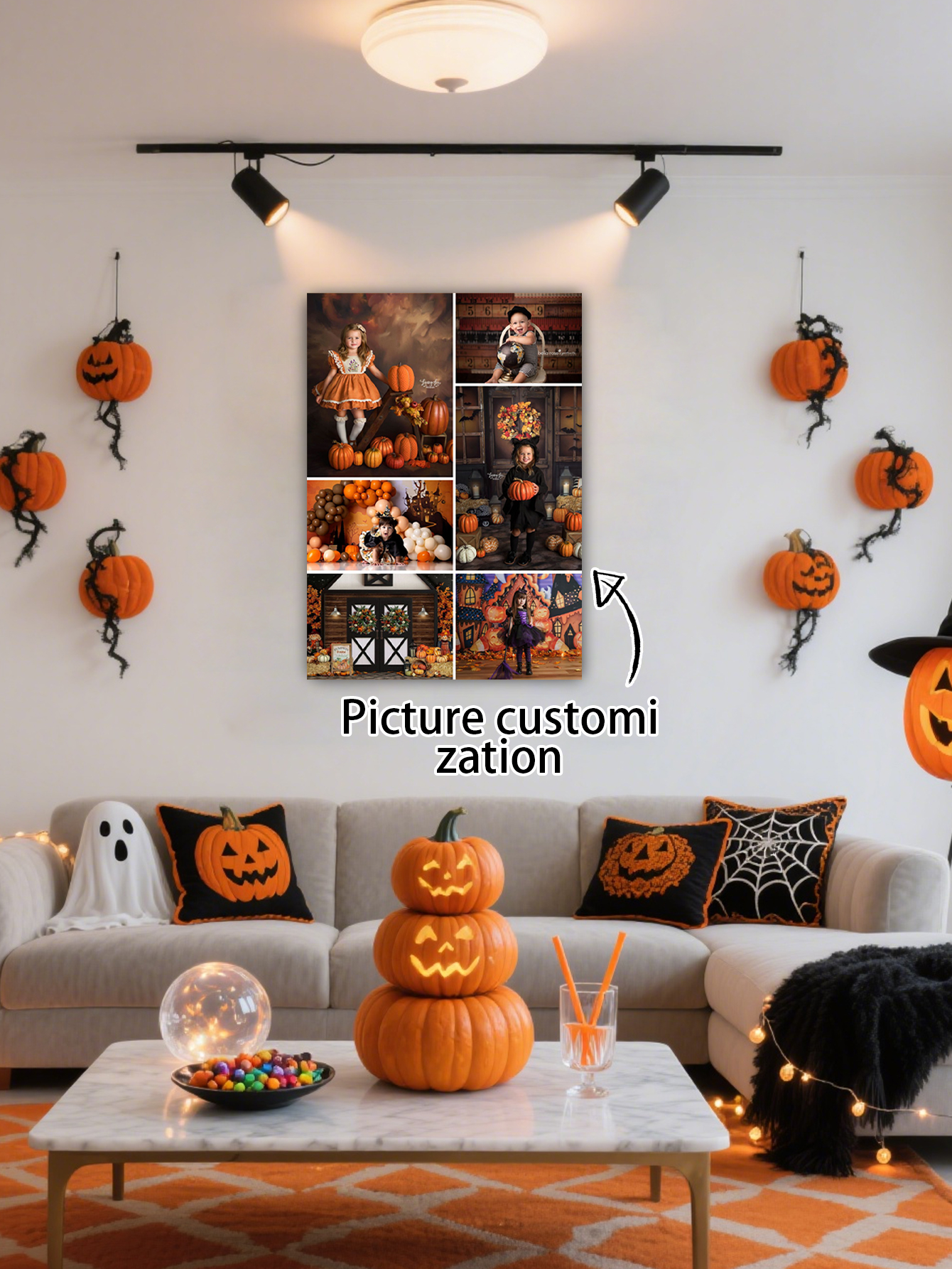Halloween Custom Photo Wall Canvas