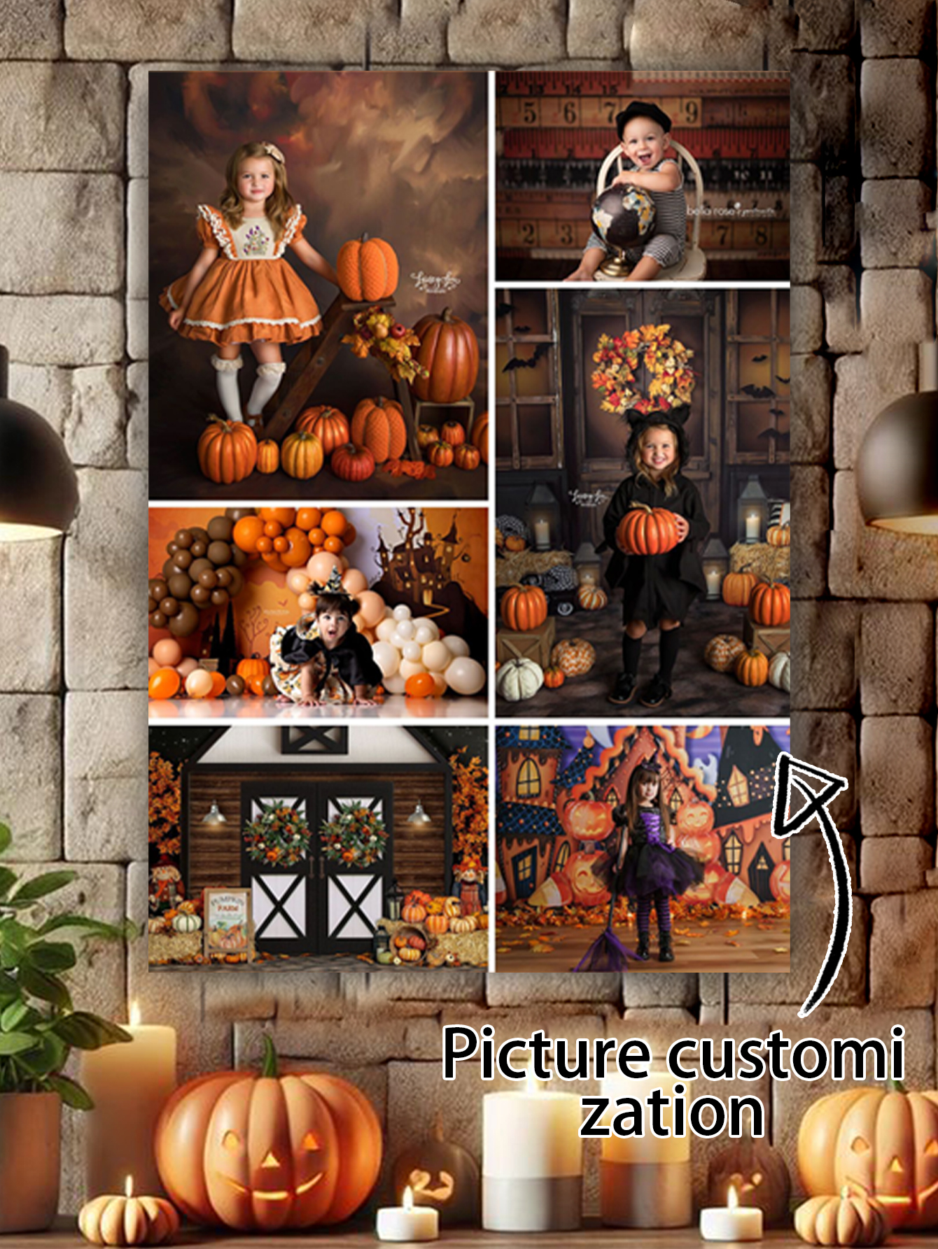 Halloween Custom Photo Wall Canvas