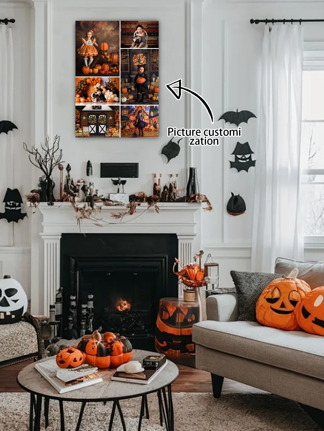 Halloween Custom Photo Wall Canvas
