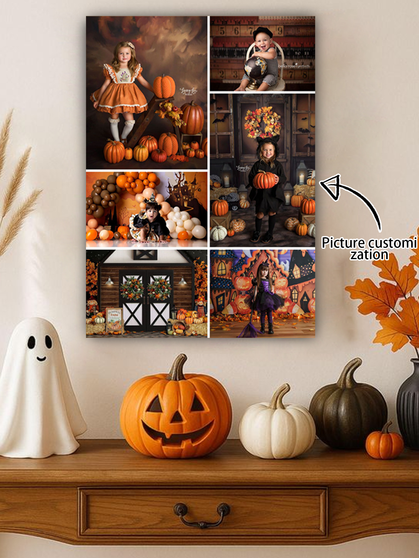 Halloween Custom Photo Wall Canvas