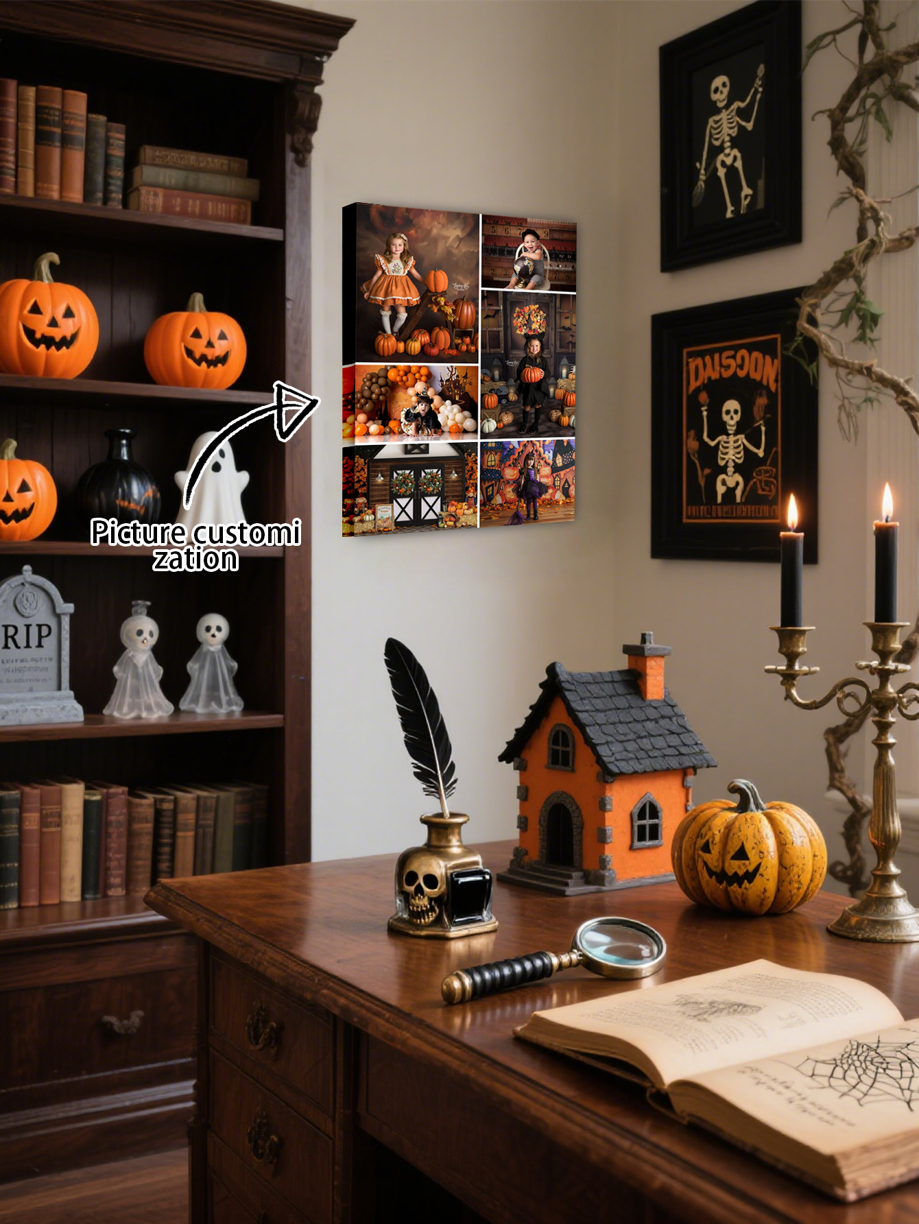 Halloween Custom Photo Wall Canvas
