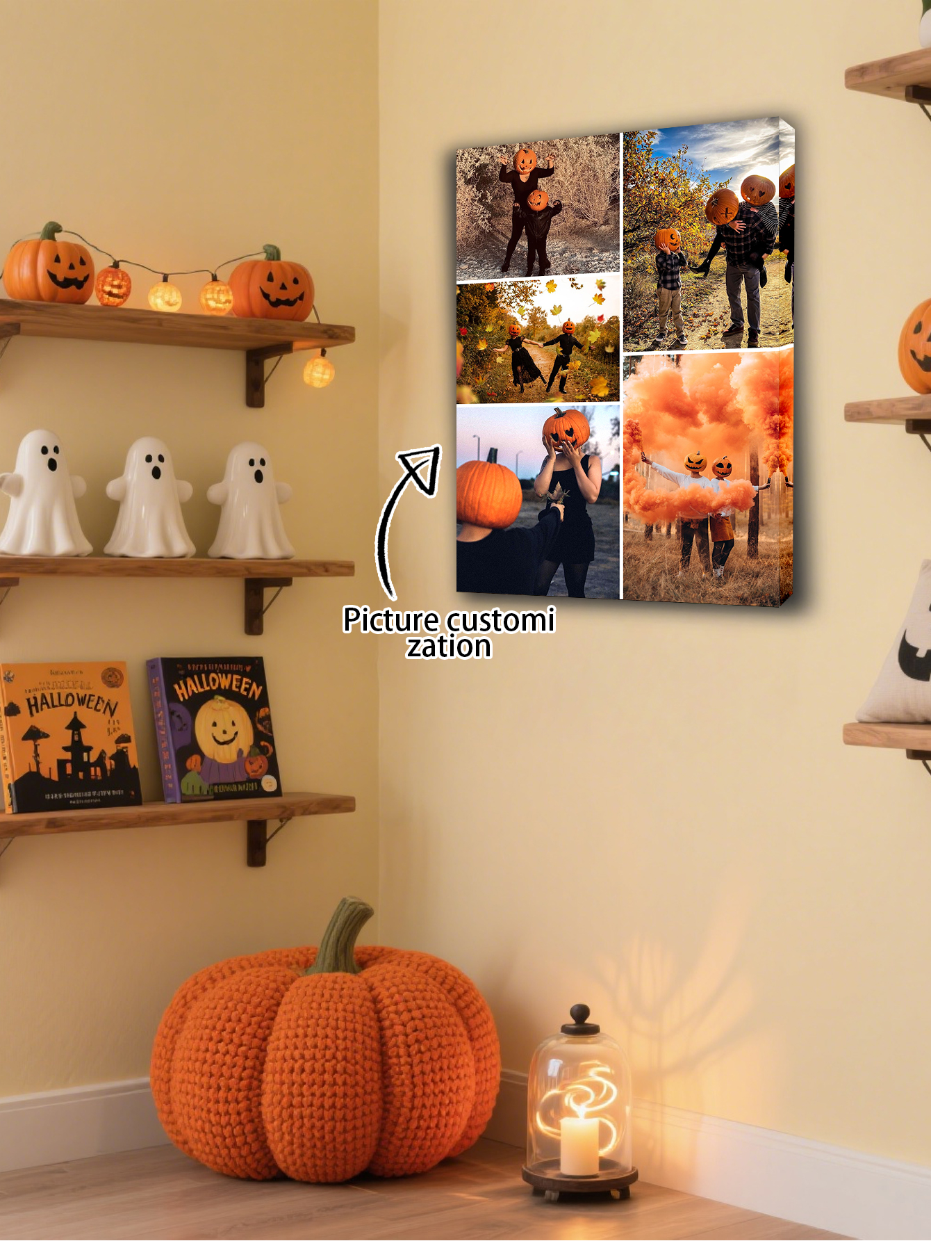 DIY Spooky Moments Halloween Photo Canvas