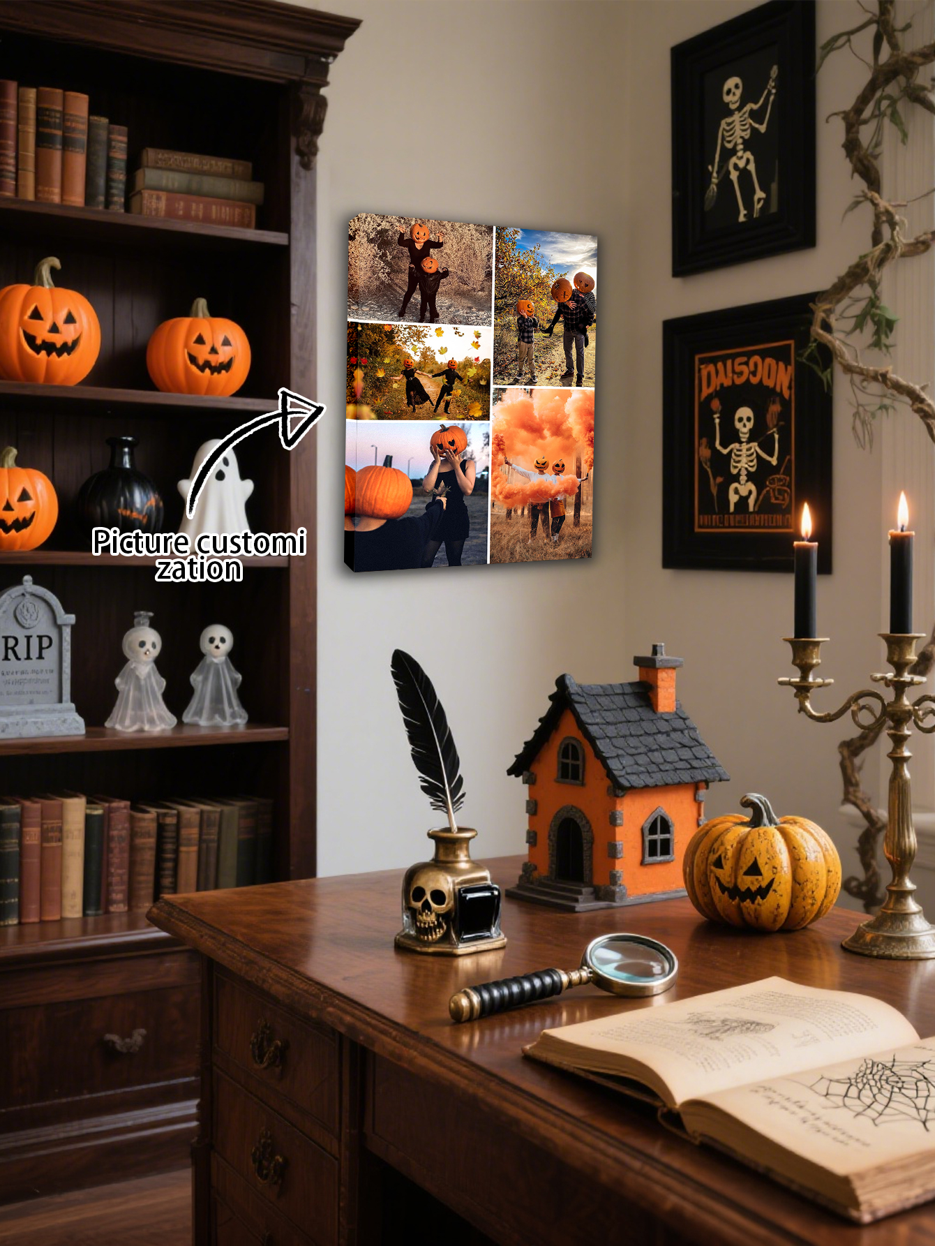 DIY Spooky Moments Halloween Photo Canvas