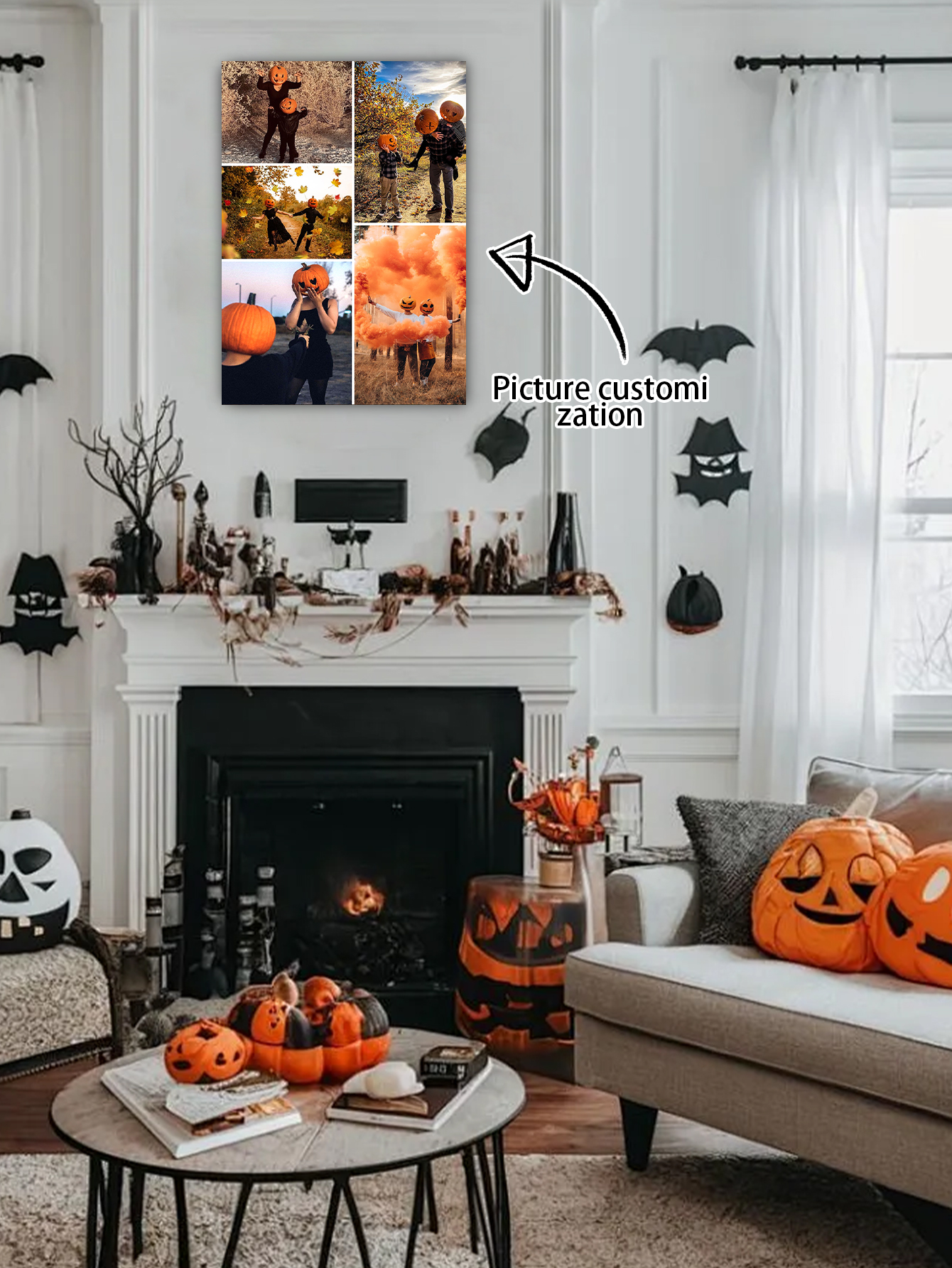 DIY Spooky Moments Halloween Photo Canvas