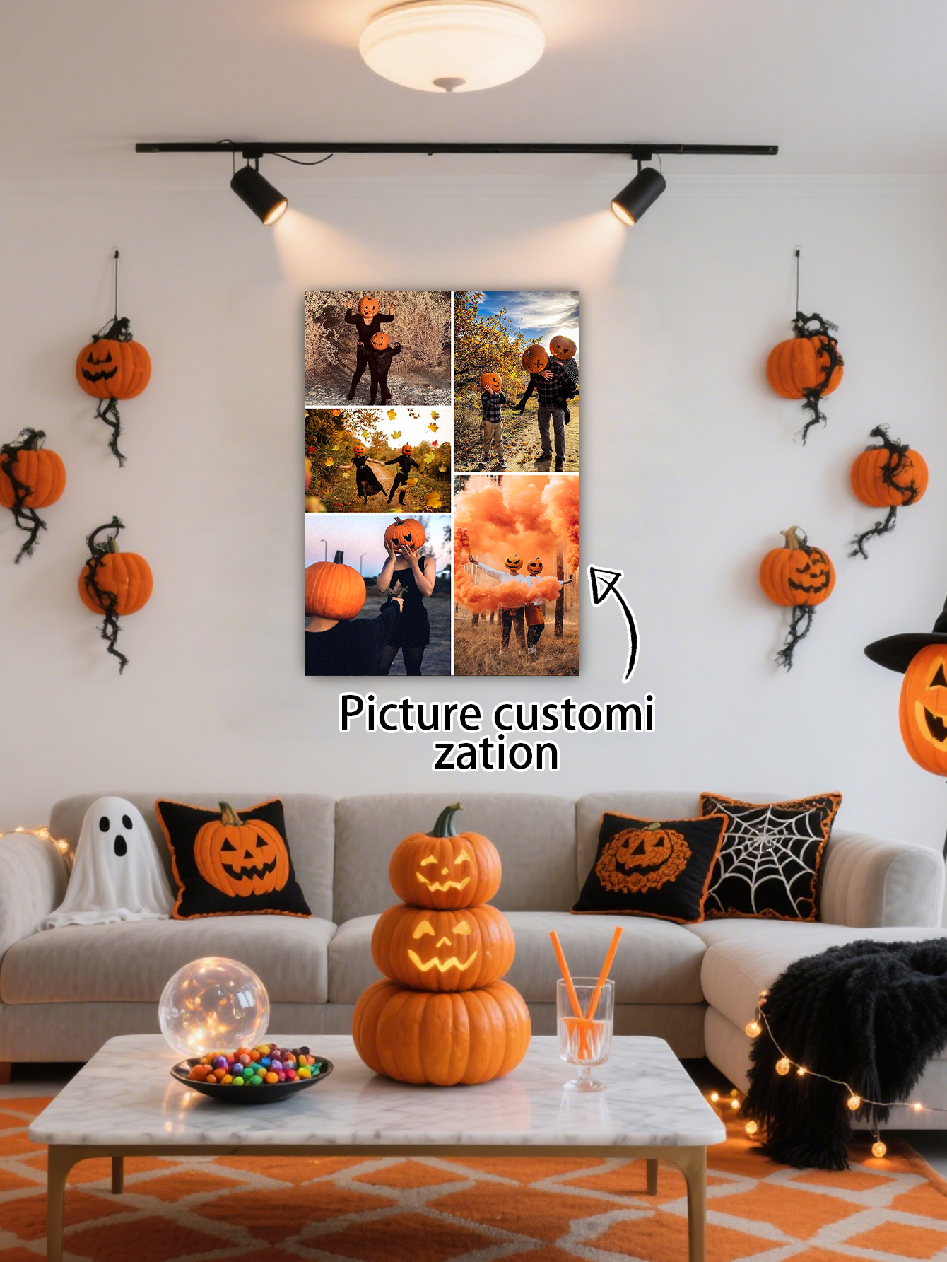DIY Spooky Moments Halloween Photo Canvas