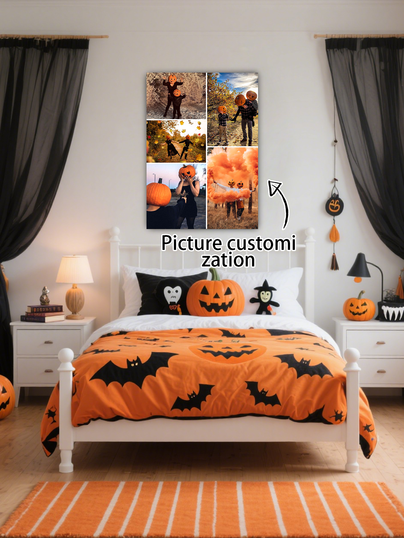 DIY Spooky Moments Halloween Photo Canvas
