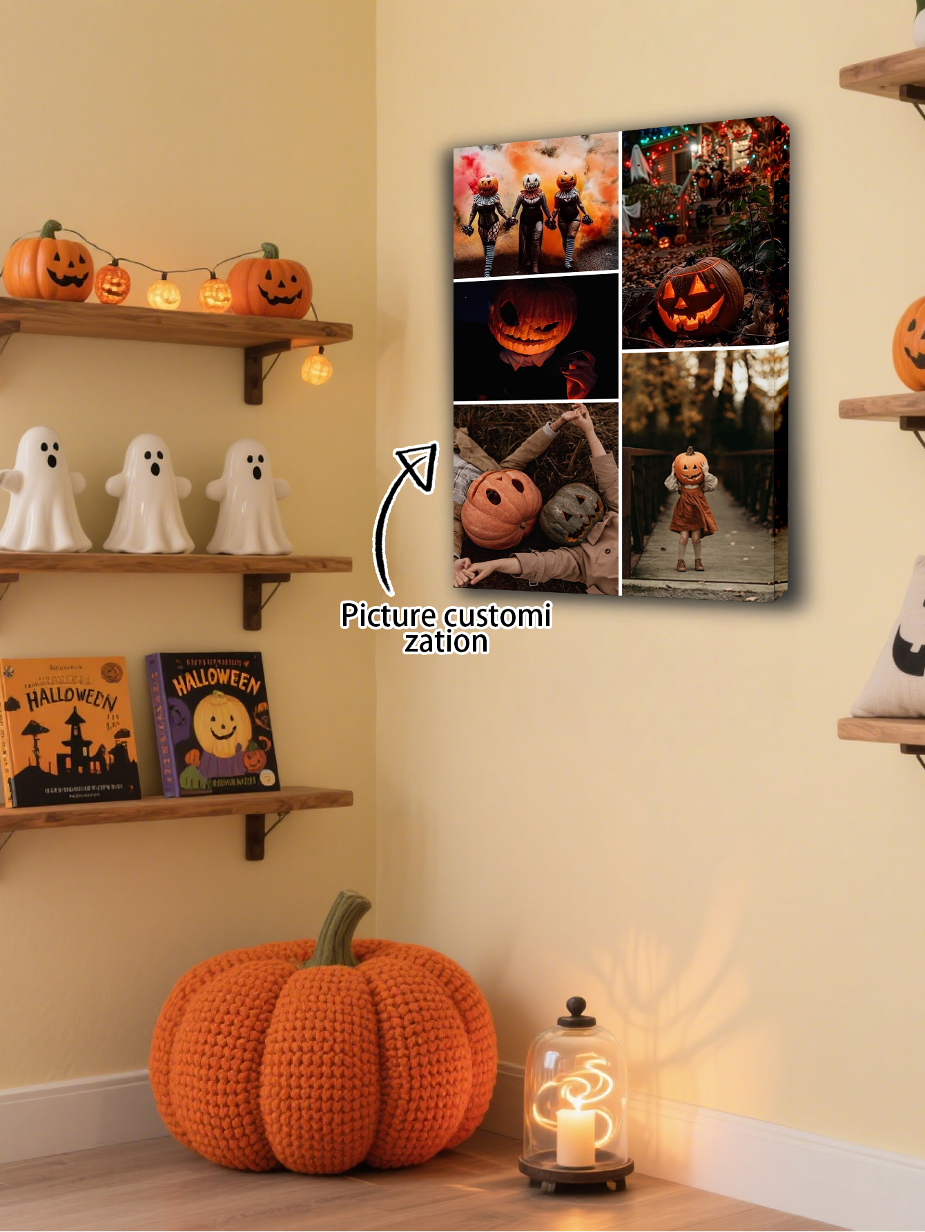 Personalized Halloween Canvas Wall Art