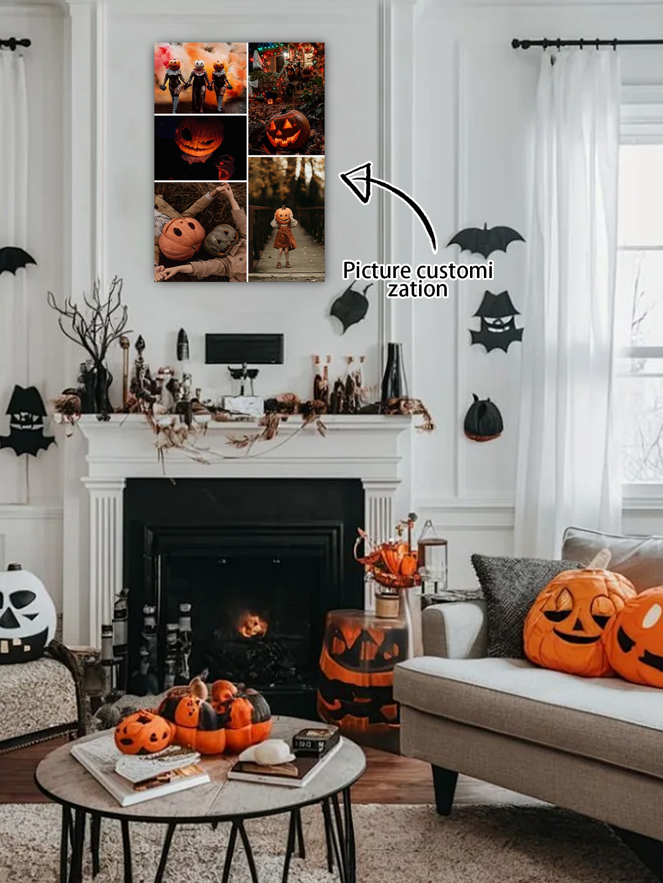 Personalized Halloween Canvas Wall Art
