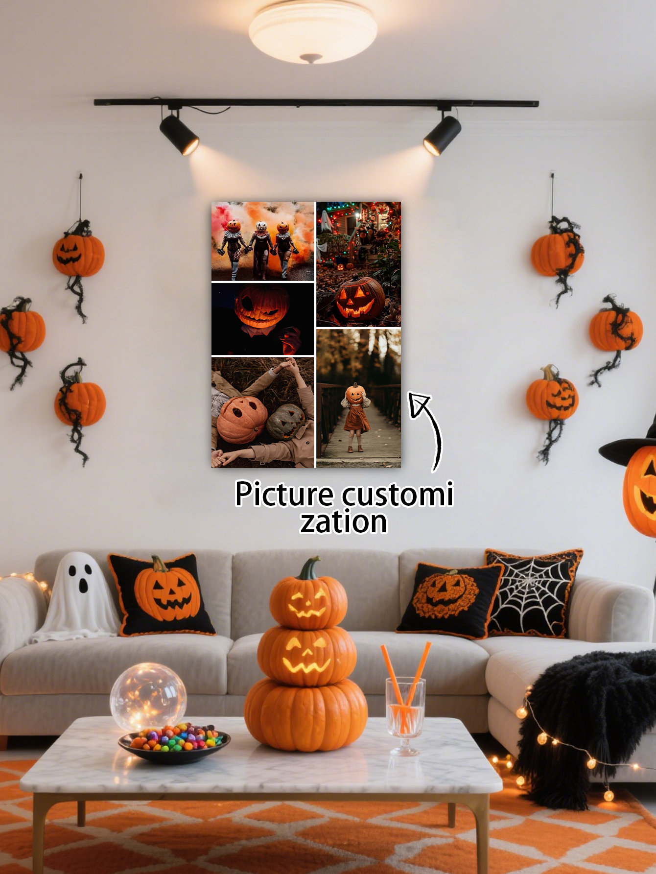 Personalized Halloween Canvas Wall Art