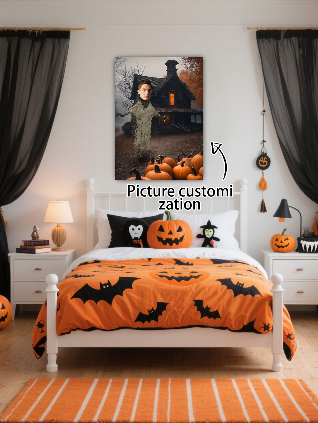 DIY Spooky Halloween Photo Wall Art