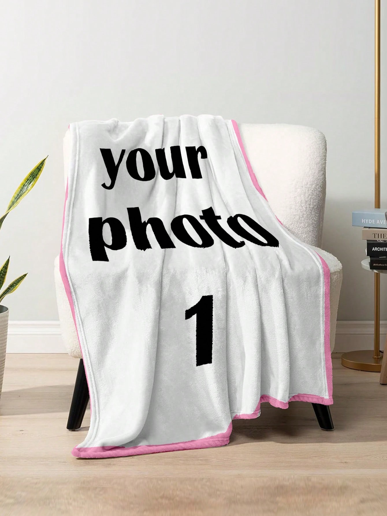 Custom Photo & Text Flannel Blanket