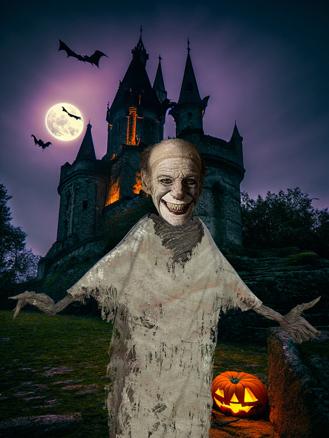 Custom Halloween Avatar Canvas Tote Bag