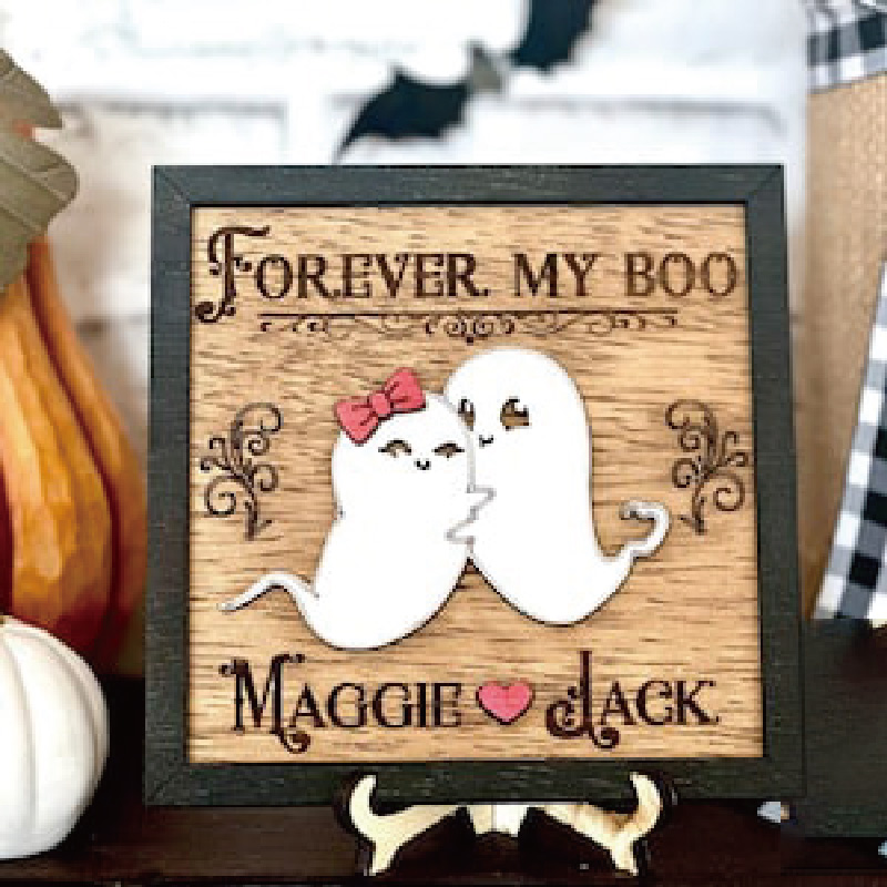 Custom Name Halloween Cute Couple