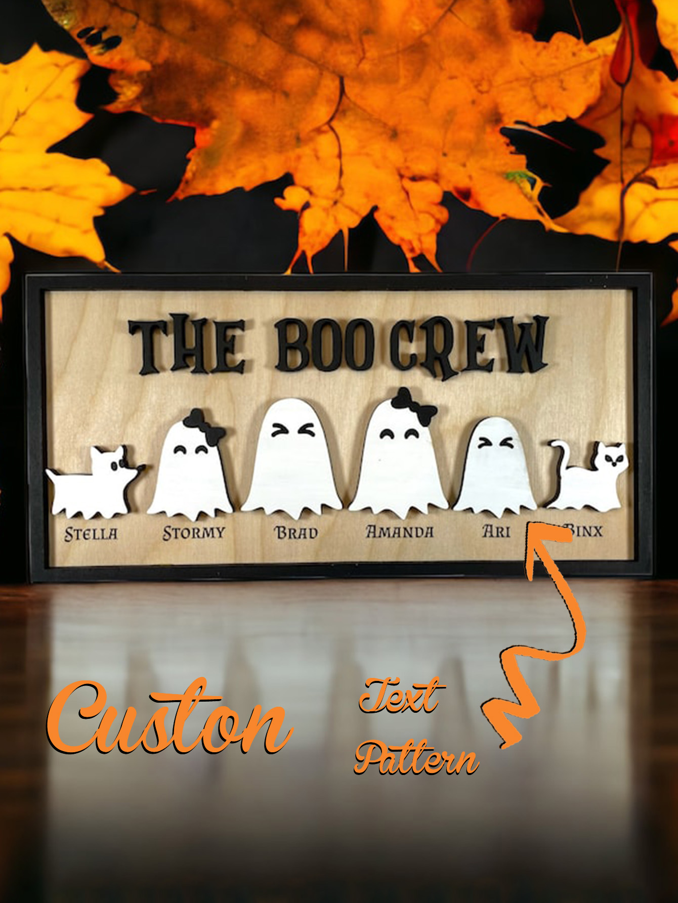 Customized Halloween decorations, custom names, pictures