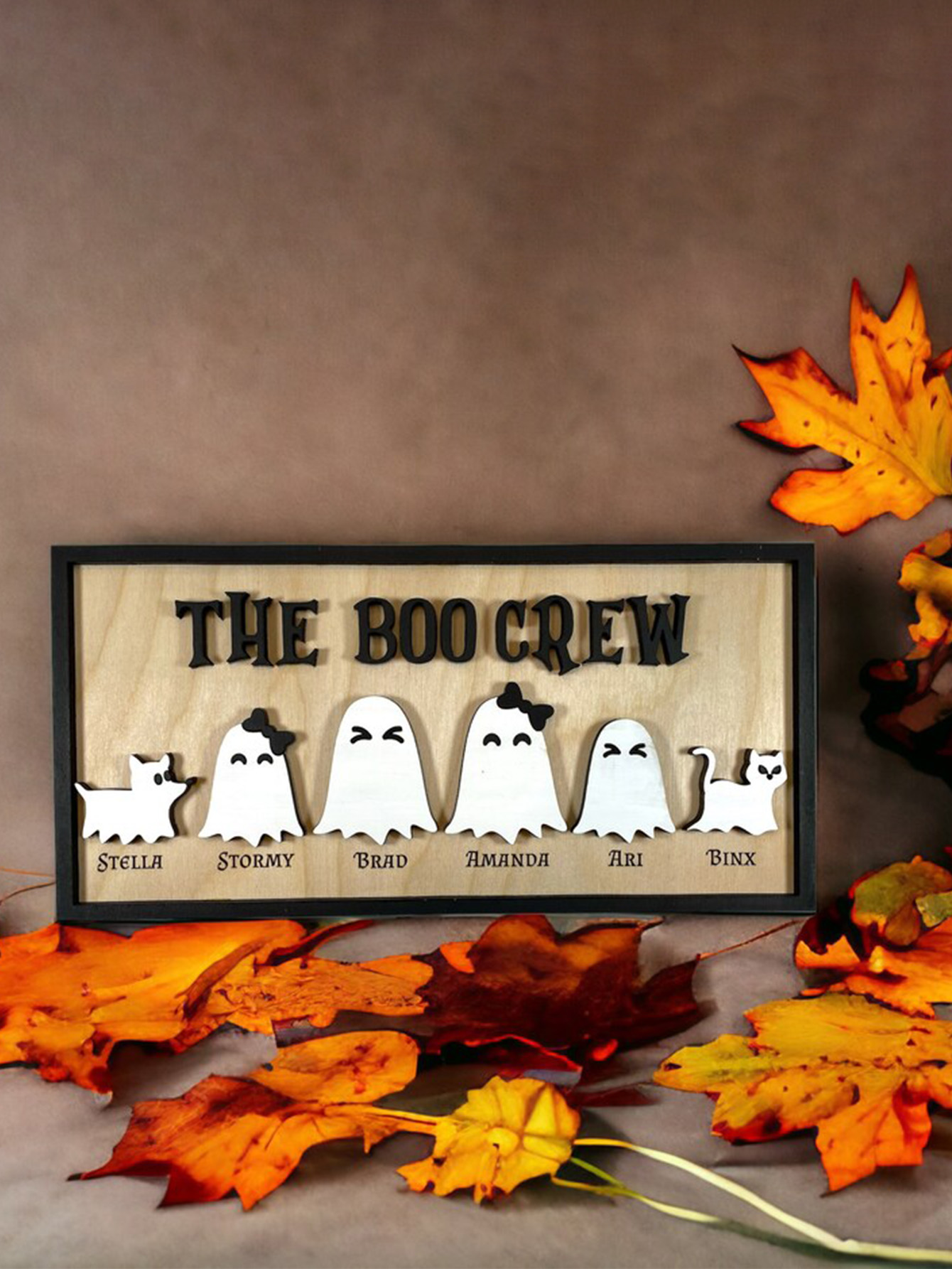 Customized Halloween decorations, custom names, pictures