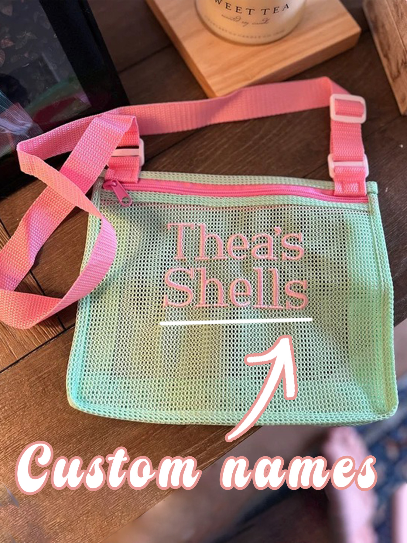 Custom Embroidered Beach Toy Bag