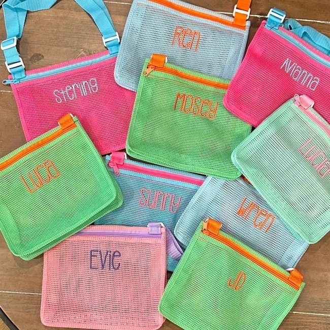 Custom Embroidered Beach Toy Bag