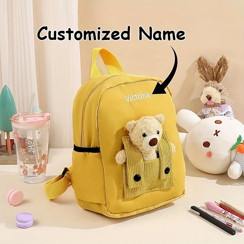 Personalized Cute Bear Back Pack for Kid