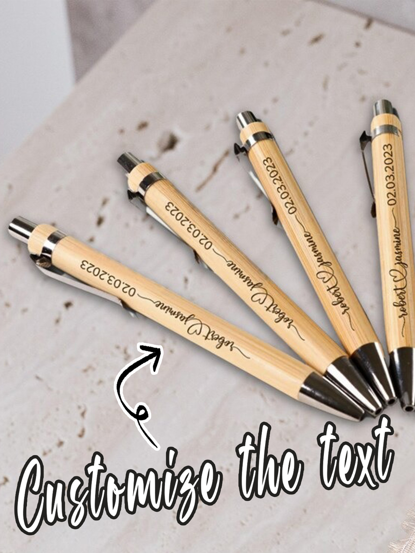 Custom Engraved Bamboo Pen