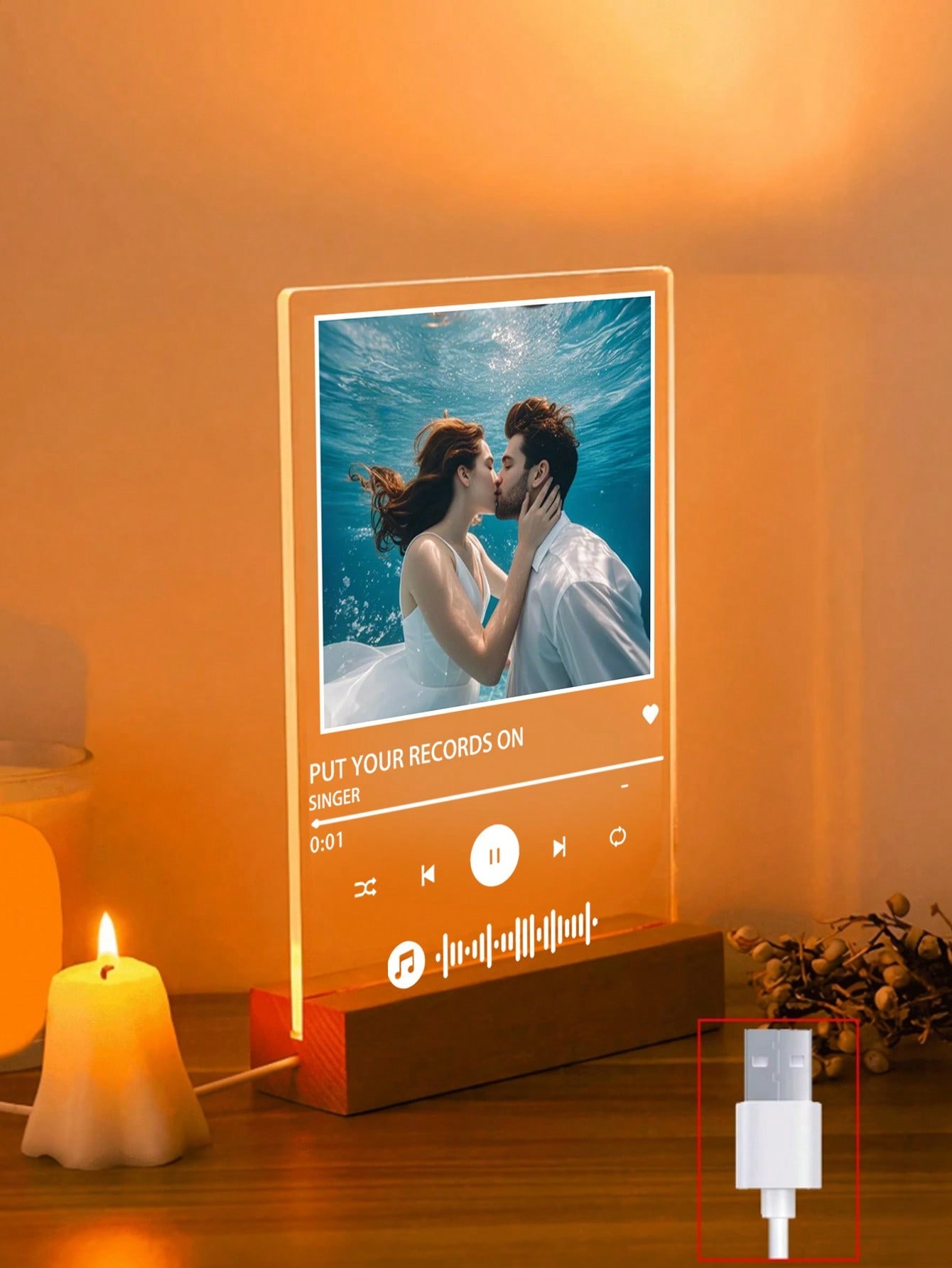 Custom Photo Music Memory Light